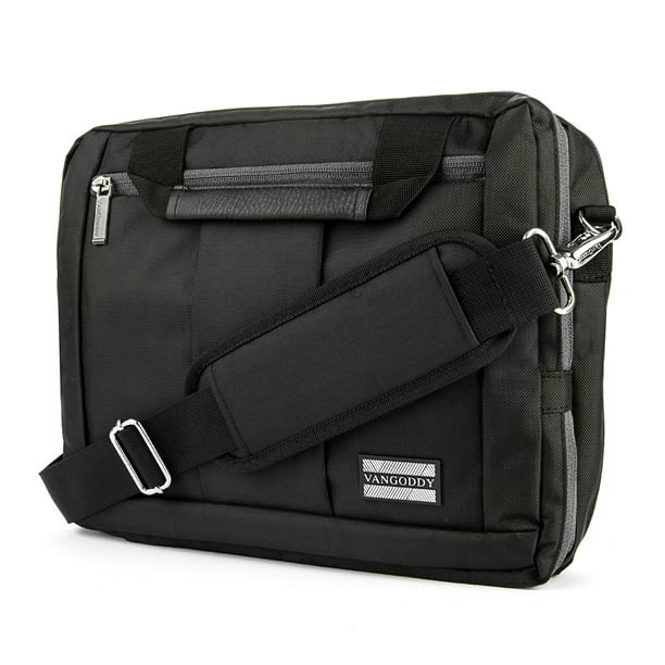 Microsoft Surface Book 13.5 inch Messenger Bag Evecase Ultra Portable Neoprene Messenger Briefcase Shoulder Tote Bag with Handle and Accessory Pocket Black 885157923378